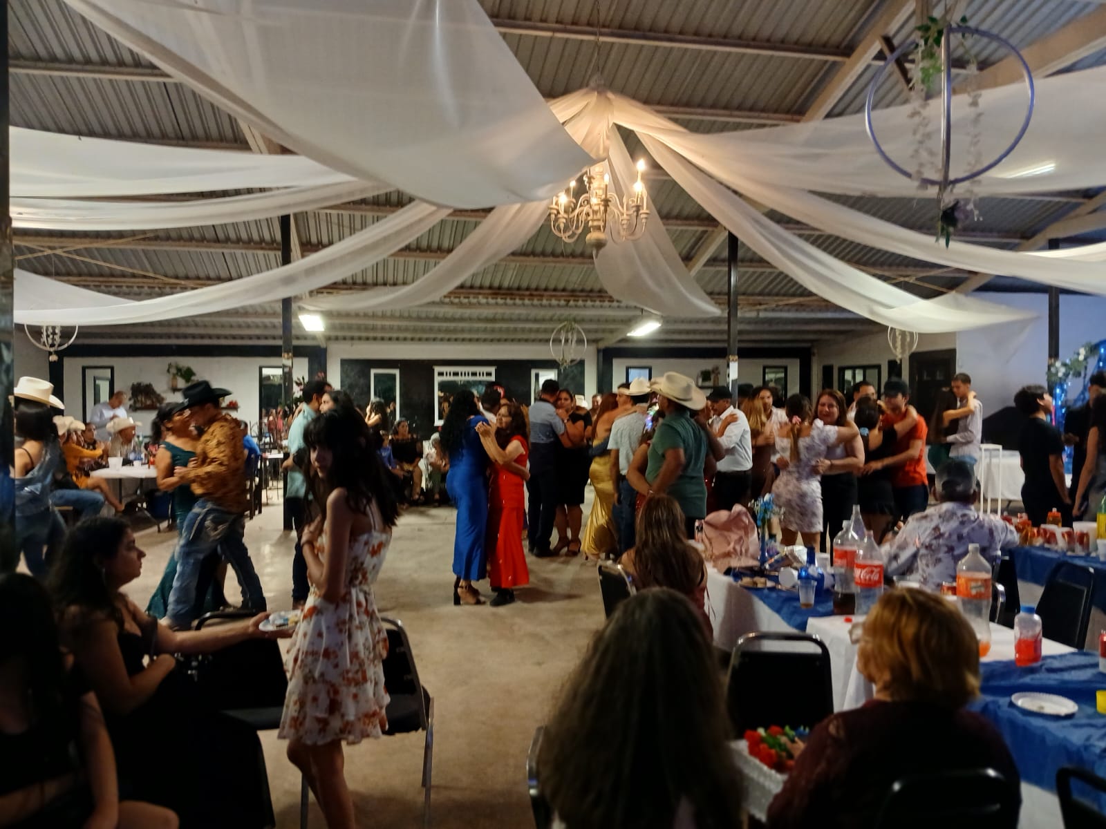 Salón durante un evento